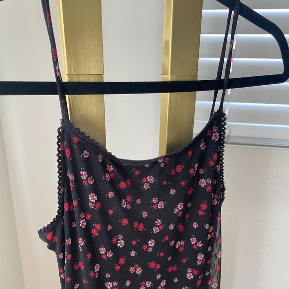 Floral Mesh Bodycon Dress - Picture 3 of 5